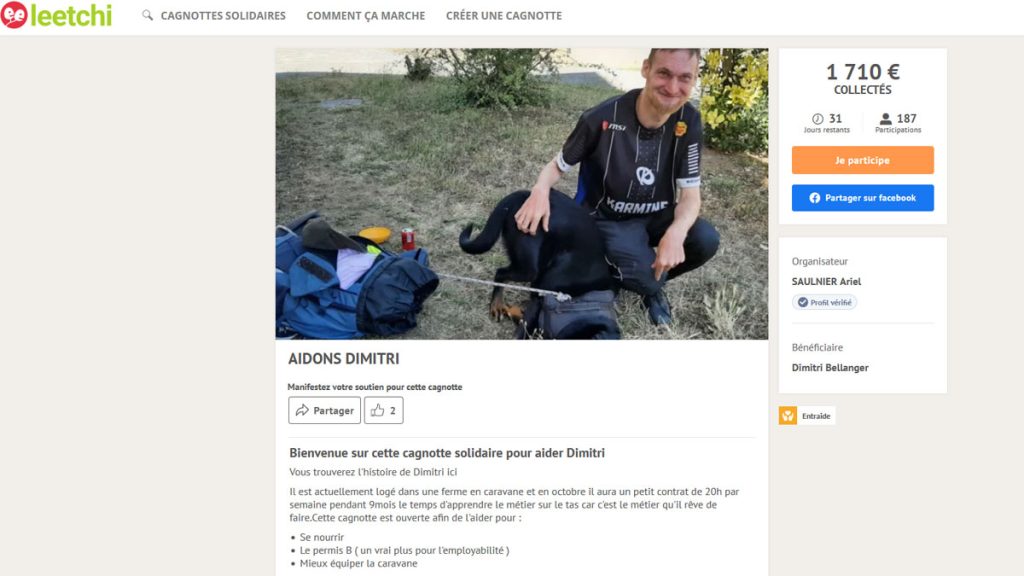 La cagnotte pour soutenir un fan Karmine Corp dans le besoin atteint 1 700 euros en 24 heures