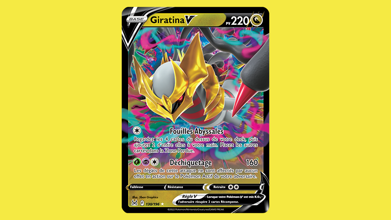 Découvrez Giratina-V, une des cartes de la prochaine extension Pokémon Épée et Bouclier – Origine Perdue