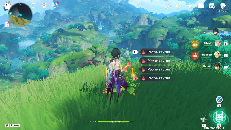 Pêche zaytun Genshin Impact, où en trouver ?