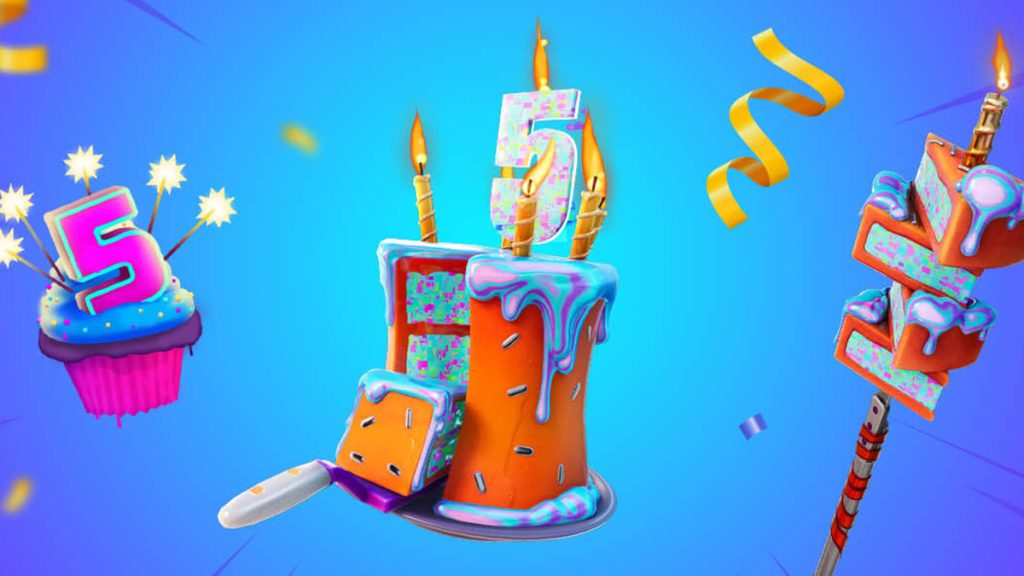 Défis d’anniversaire Fortnite des 5 ans, liste des quêtes en saison 4 chapitre 3