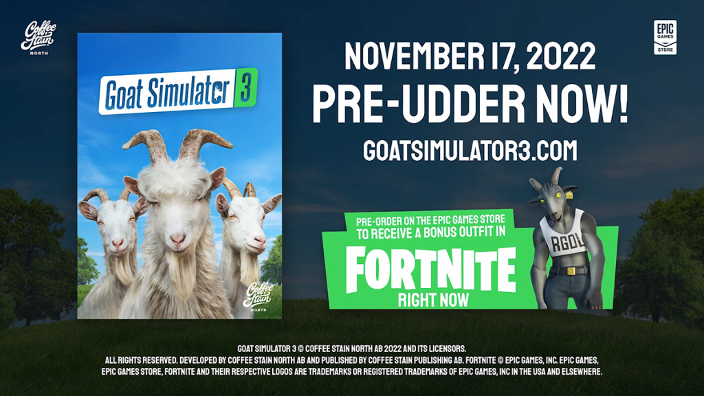 Un skin Goat Simulator arrive sur Fortnite, comment l’obtenir ?