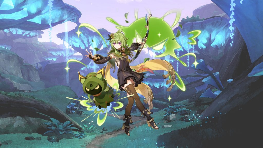 Build Nahida Genshin Impact, meilleurs armes et sets pour le perso