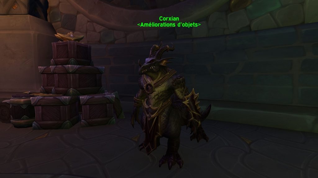 Corxian et amélioration d’objets, où le trouver à WoW Dragonflight ?