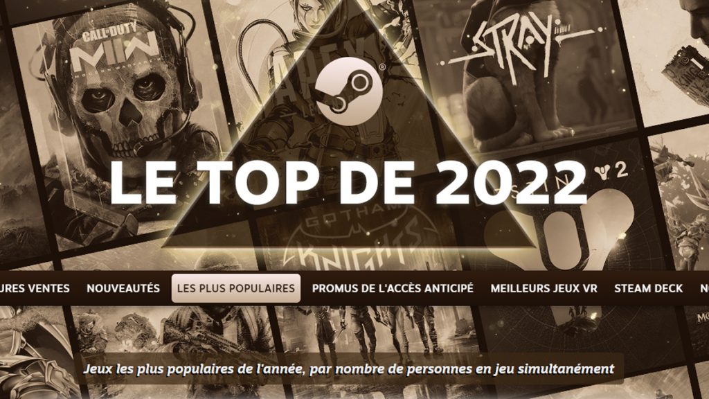 Best of Steam 2022 : les meilleures ventes, nouveautés et les jeux les plus joués de l’année