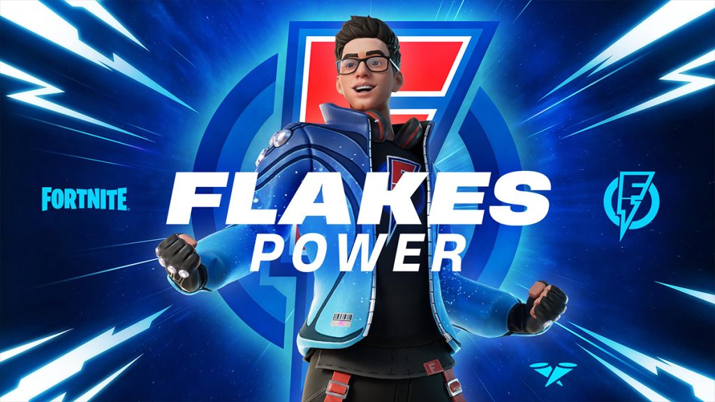 Flakes Power débarque sur Fortnite : Tenue, accessoires, codes d’iles creatives et coupe à venir dans la série Icônes