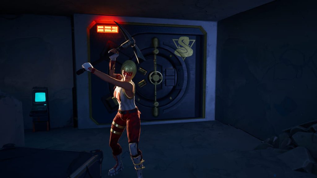 Visiter plusieurs lieux-dits où se trouve une chambre forte des Imperturbables Fortnite, défi Most Wanted de la saison 1 du chapitre 4