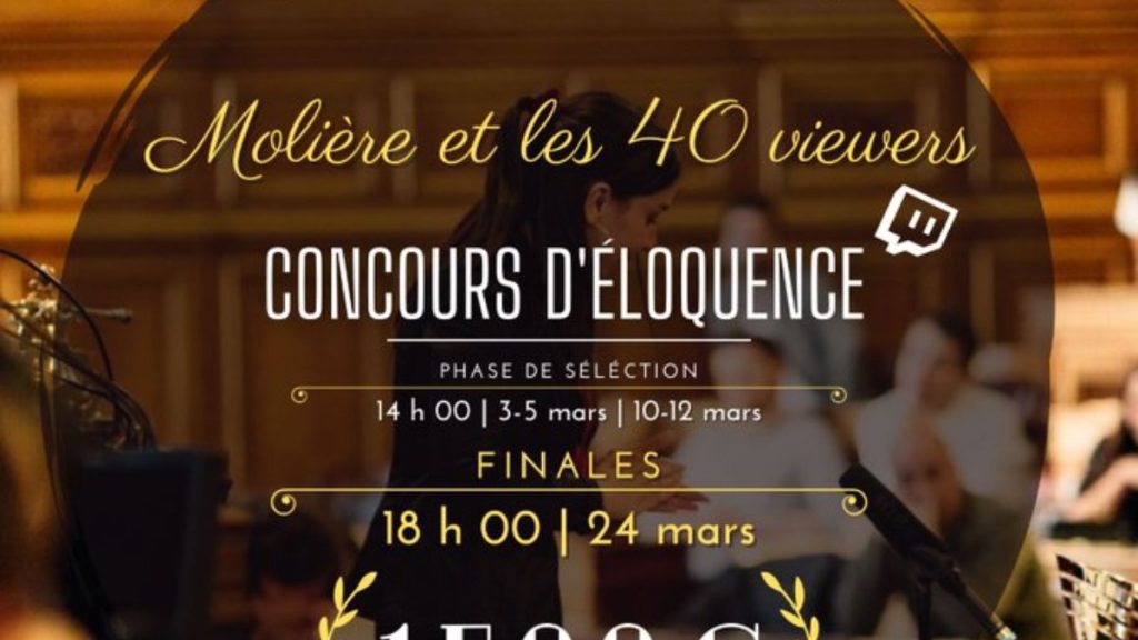 Molière et les 40 viewers, comment participer au concours d’éloquence sur Twitch organisé par Loupiote ?