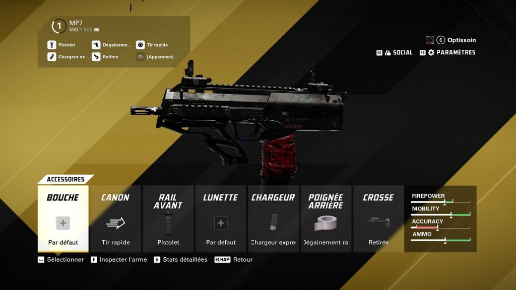 Classe MP7 XDefiant : les meilleurs accessoires et build