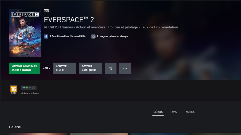 Everspace 2 Game Pass, comment récupérer le second jeu ?