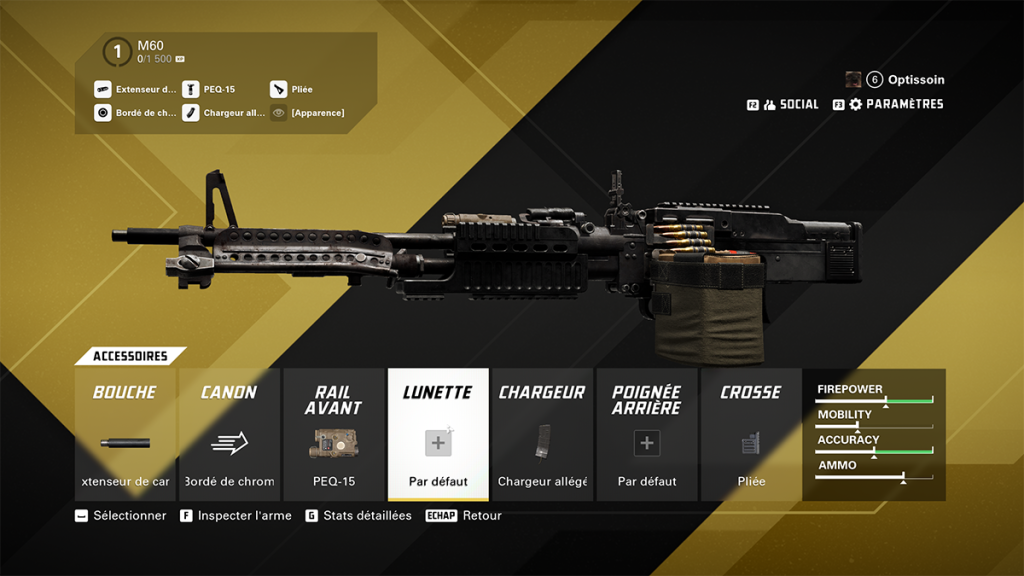 Classe M60 XDefiant : les meilleurs accessoires et build