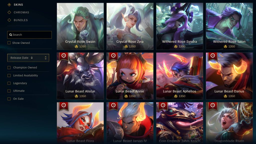 Les skins à 2000 RP sur League of Legends, c’est quasiment officiel !