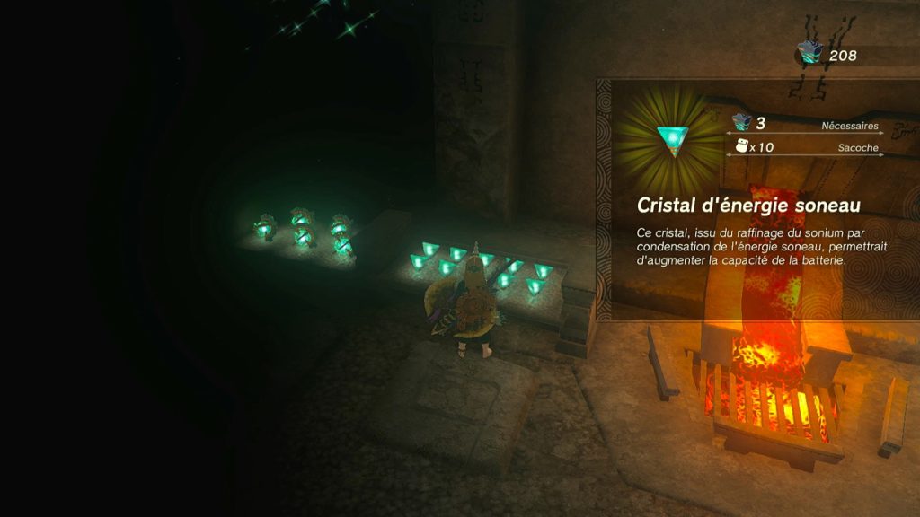 Cristaux d’énergie Soneau Zelda Tears of the Kingdom, comment en obtenir ?