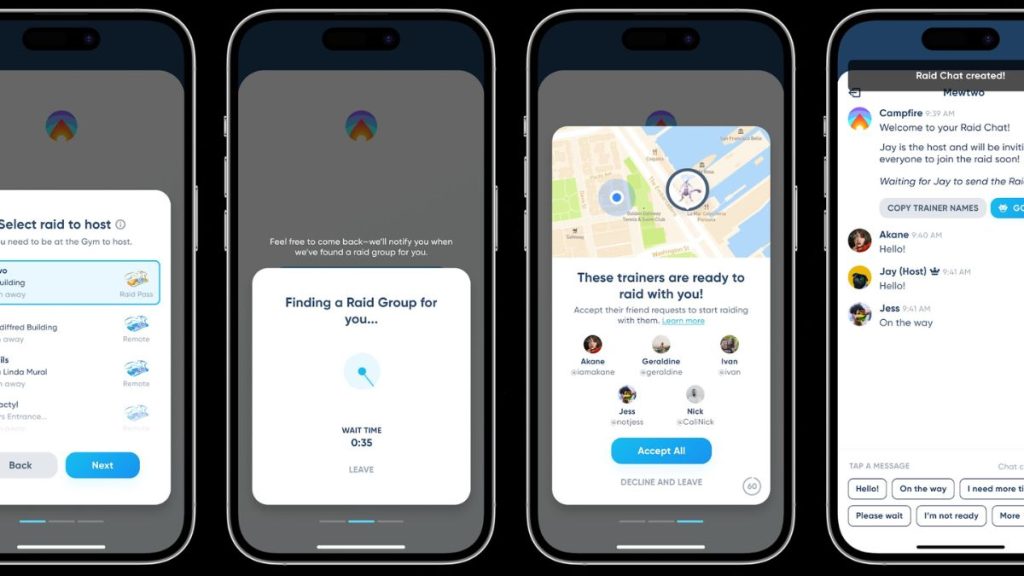 Niantic Campfire, l’application sociale pour les joueurs de Pokémon GO