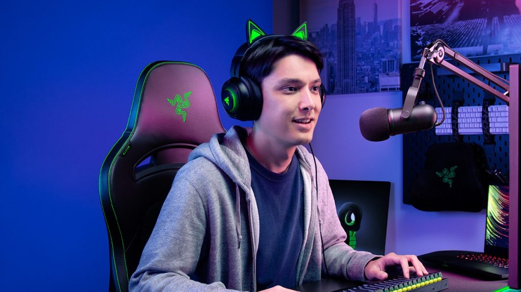 Test Blue screen de Razer, fond d’inscrustation