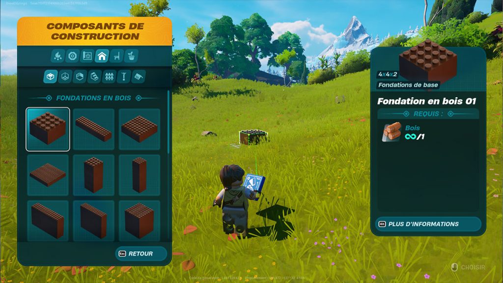 Menu construction LEGO Fortnite, comment l’ouvrir et quel raccourci ?