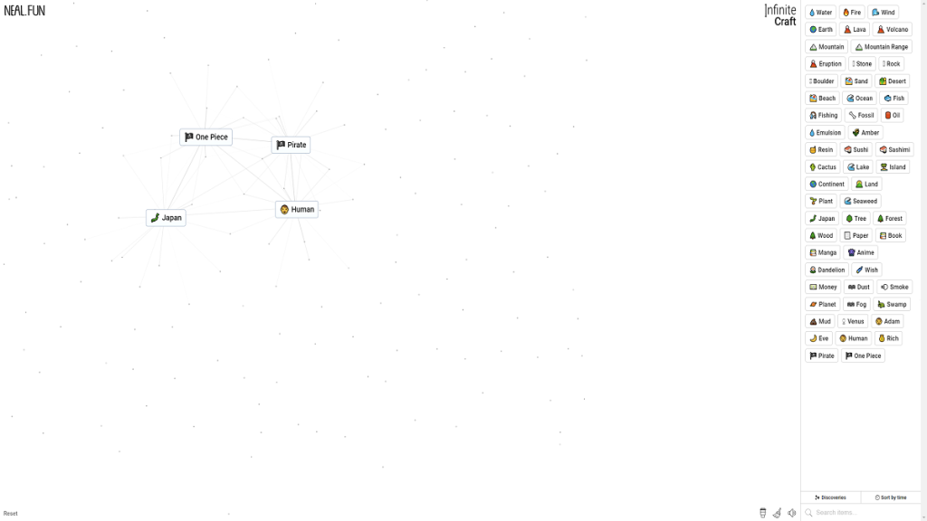 Infinite Craft One Piece, quelles sont les combinaisons pour les créer ?