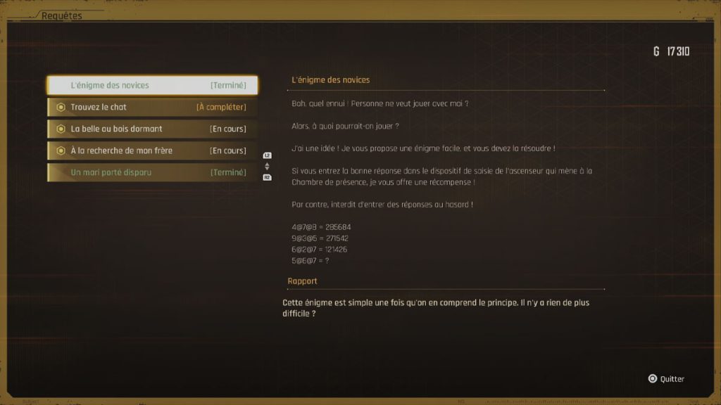 L’énigme des novices Stellar Blade, la solution du puzzle