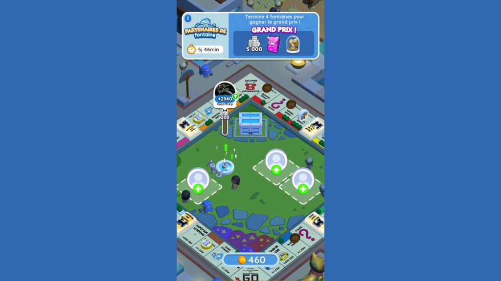 Partenaires de fontaine Monopoly GO, paliers, récompenses et durée pour l’événement d’avril 2024