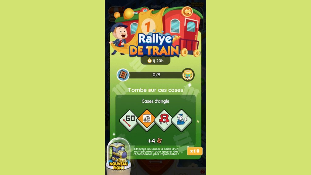 Rallye de train Monopoly GO, paliers, récompenses et durée pour l’événement d’avril 2024