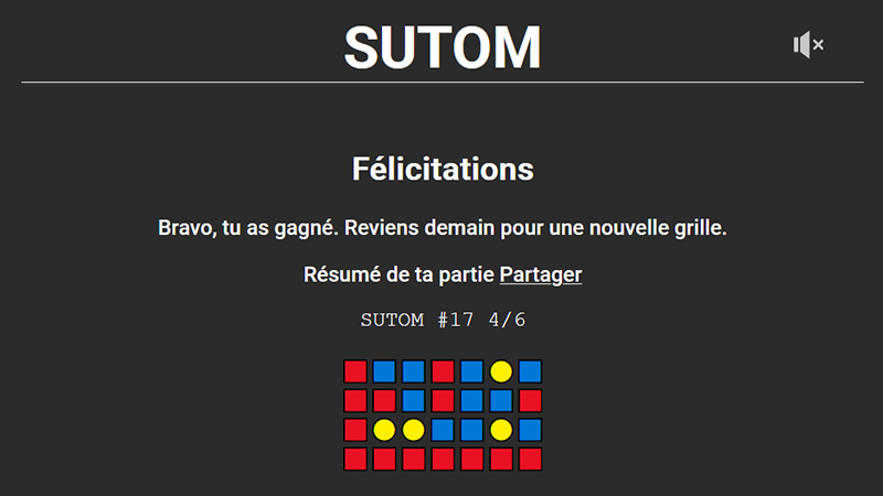 Sutom du 10 juin 2024, quelle est la solution du jour ?
