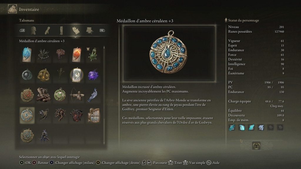 Médaillon d’Ambre Cérluéen +3 Elden Ring, où trouver ce talisman ?