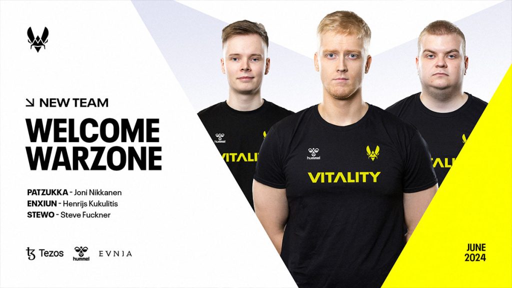 Team Vitality dévoile son nouveau roster pour Call of Duty Warzone pour l’Esports World Cup