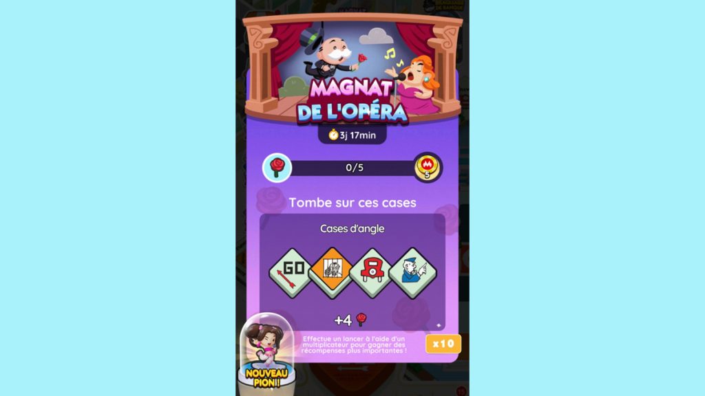 Magnat de l’opéra Monopoly GO, paliers, récompenses et durée pour l’événement de juin 2024