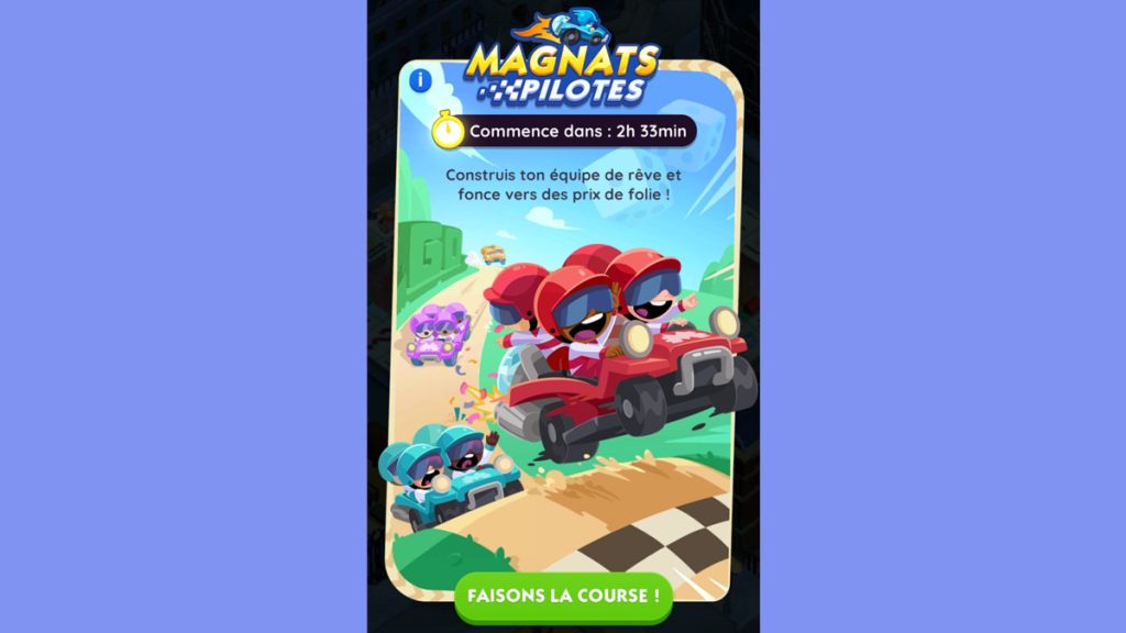 Magnats pilotes Monopoly GO, paliers, récompenses et durée pour l’événement Partenaires de juin 2024