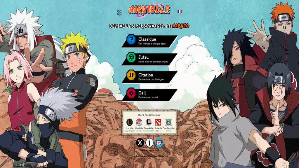 Narutodle : Qui est le personnage du jour dans le mode Classique, Justsu, Citation et Oeil du 15 juin ?