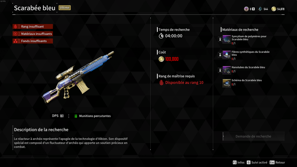 Scarabée bleu (Blue Beetle) comment obtenir l’arme dans The First Descendant ?