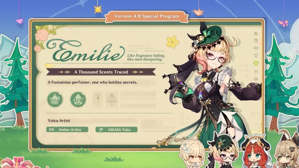 Hikasa Yoko Genshin, qui est la doubleuse d’Emilie au patch 4.8 ?