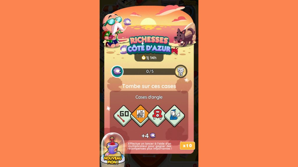 Richesses Côte d’Azur Monopoly GO, paliers, récompenses et durée pour l’événement de juillet 2024
