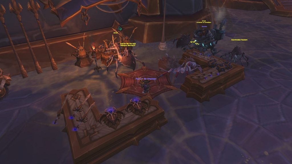 Kir’xal WoW emplacement : où trouver les PnJ d’Azj-Kahet et comment acheter une pièce de set ?