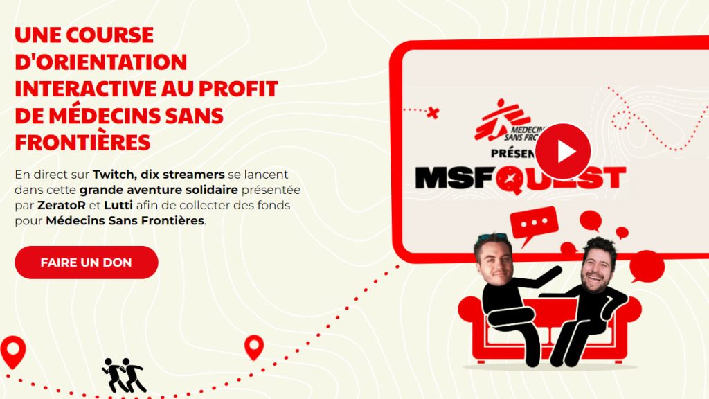 MSF Quest 2 : programmes, streamers, toutes les informations sur l’événement pour Médecins Sans Frontières