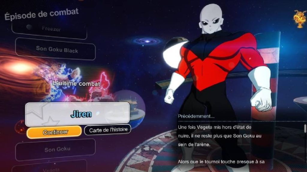Dragon Ball Sparking Zero : comment débloquer toutes les voies et terminer à 100% l’histoire de Jiren ?