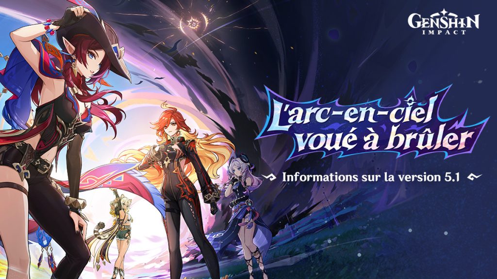 Genshin Impact 5.1 : date de sortie, persos, bannières, 4e anniversaire, armes, tout ce qu’il faut savoir
