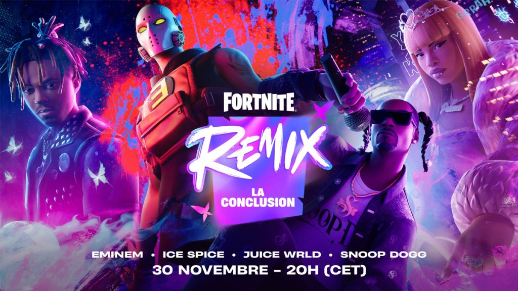 Fortnite Événement fin de saison Remix : heure, durée, contenu, tout ce qu’il faut savoir sur l’event du 30 novembre !