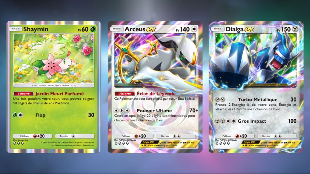 Deck Arceus EX avec Dialga EX sur Pokémon JCC Pocket