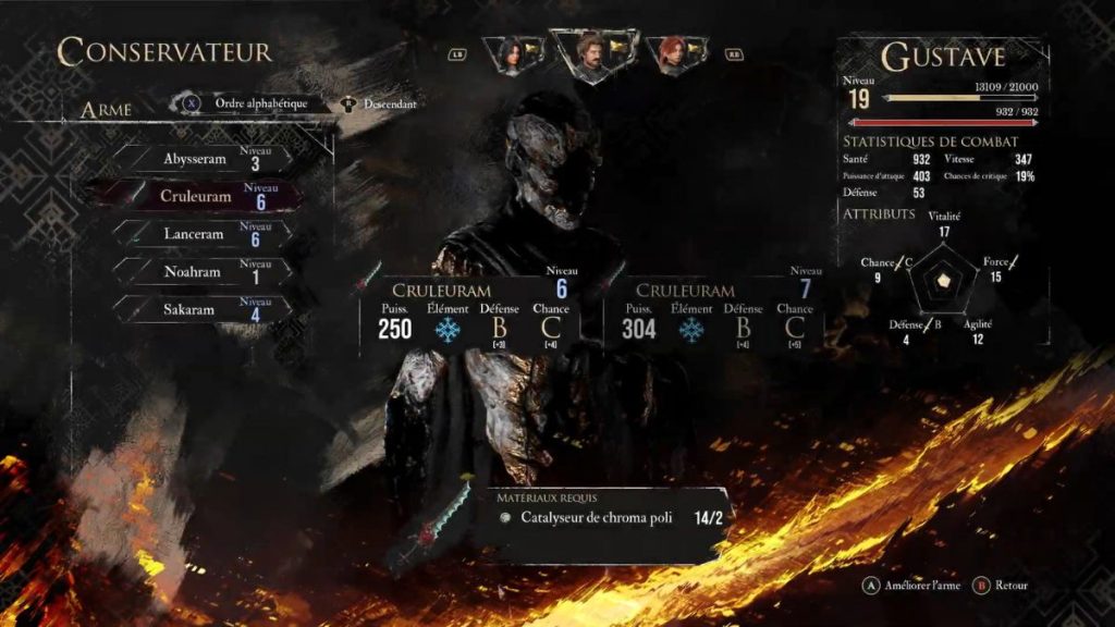 Comment améliorer ses armes dans Clair Obscur Expedition 33 ?