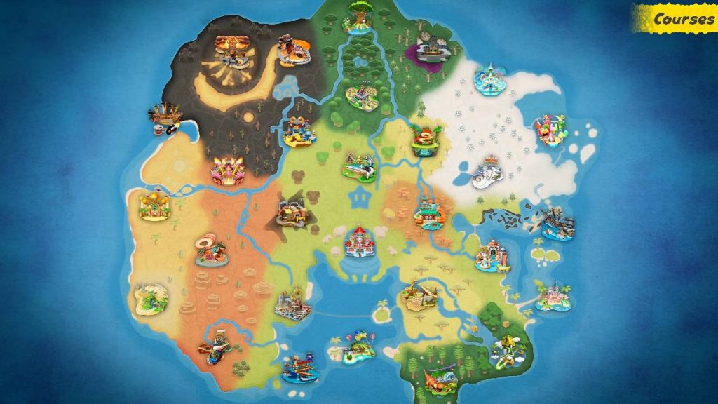 Mario Kart World Map : découvrez la carte du monde ouvert tant attendue !
