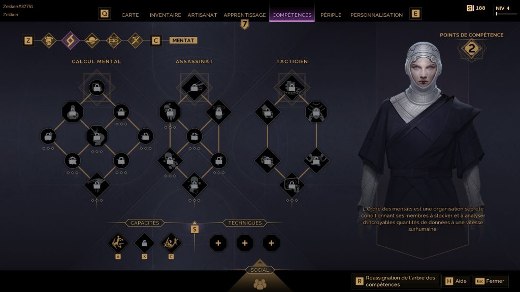 Build Mentat sur Dune Awakening : quels sorts prendre dans l’arbre de compétences de la classe ?