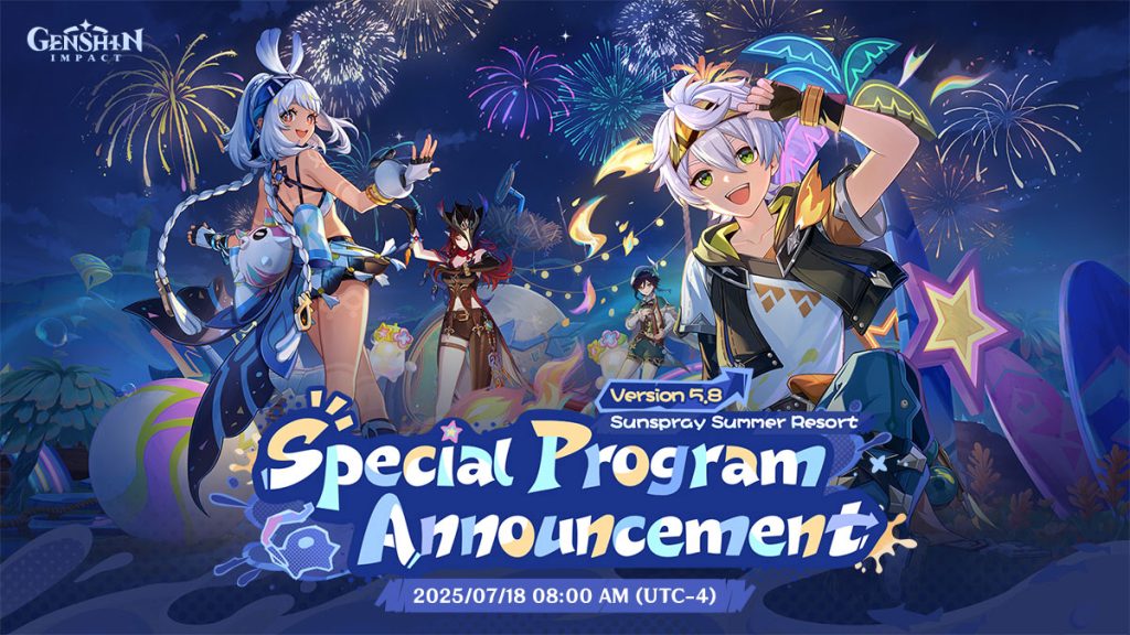 Genshin Impact 5.8 : Date et heure du programme spécial enfin dévoilées !