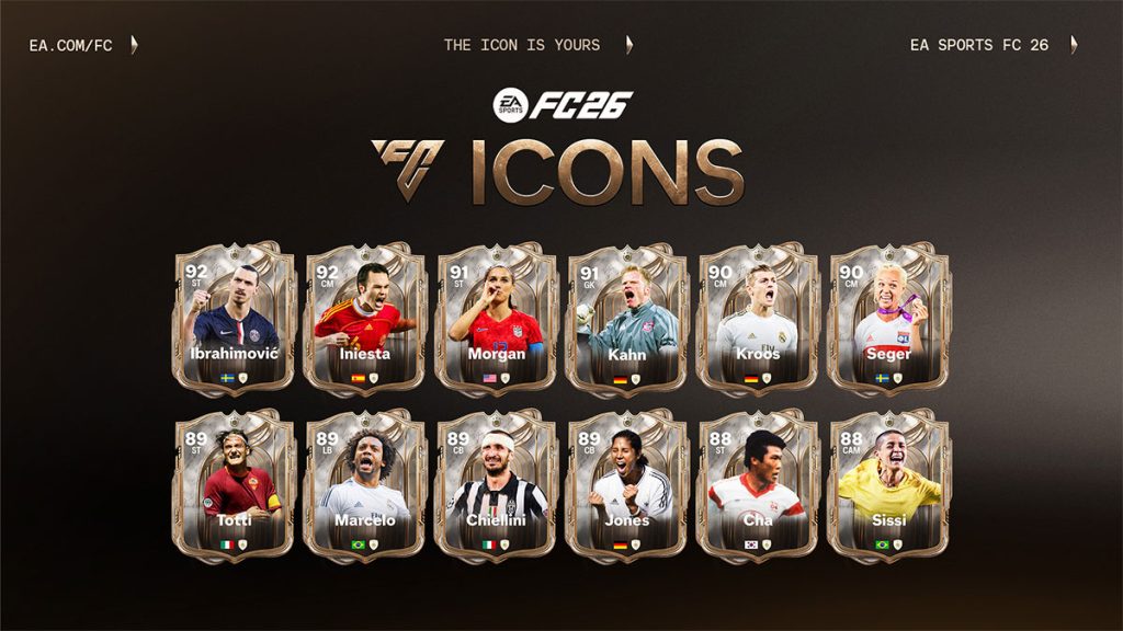 EA Sports FC 26 dévoile de nouvelles ICÔNES légendaires, dont Zlatan Ibrahimović et Alex Morgan