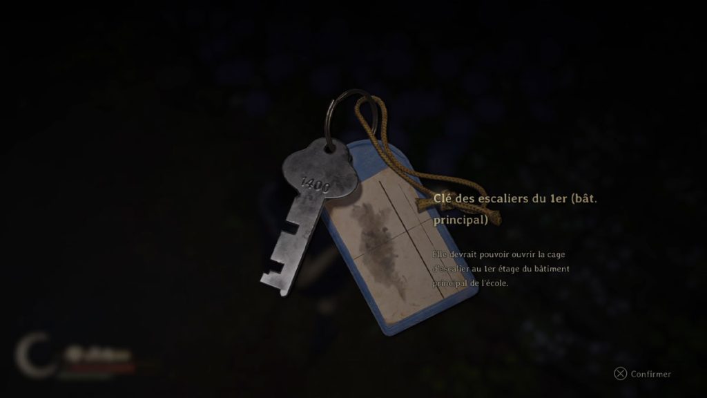 Où trouver la Clé de l’escalier du 1er étage du collège d’Ebisugaoka dans Silent Hill f ?