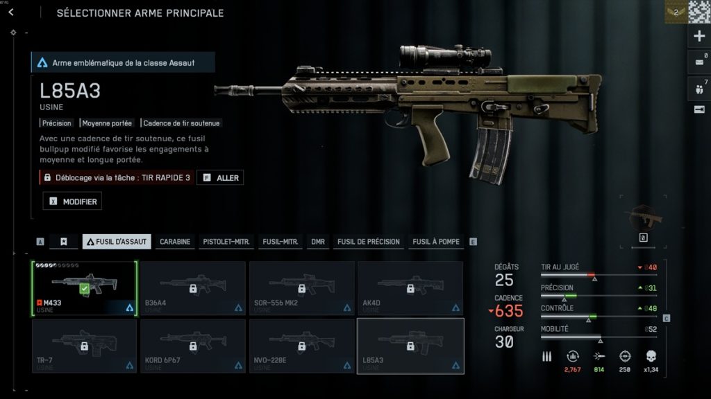 L85A3 BF6 : Quels accessoires et build prendre pour ce Fusil d’Assaut sur Battlefield 6 ?