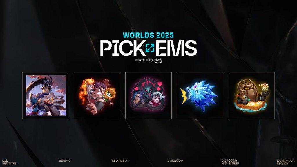 Les Pick’ems des Worlds 2025 de LoL : dates, nouveautés et récompenses à connaître