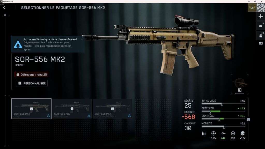 SOR-556 MK2 BF6 : Quels accessoires et build prendre pour ce Fusil d’Assaut sur Battlefield 6 ?