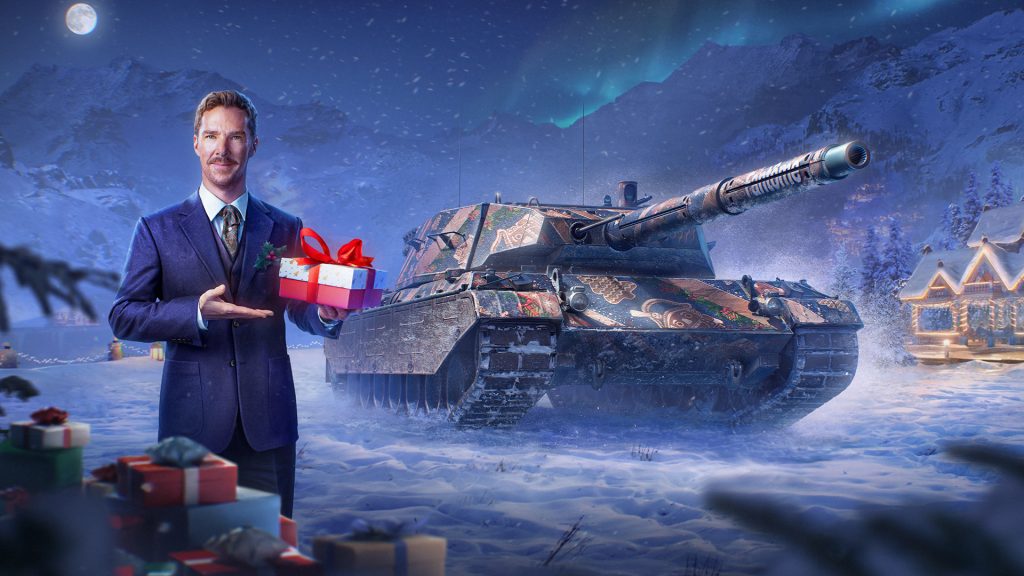 World of Tanks offre un char de rang IX gratuit avec Benedict Cumberbatch pour les fêtes 2026