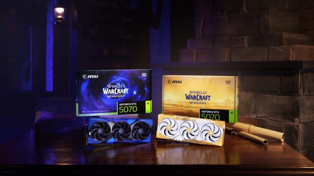 MSI x WoW Midnight : une RTX 5070 collector aux couleurs du Vide et de la Lumière