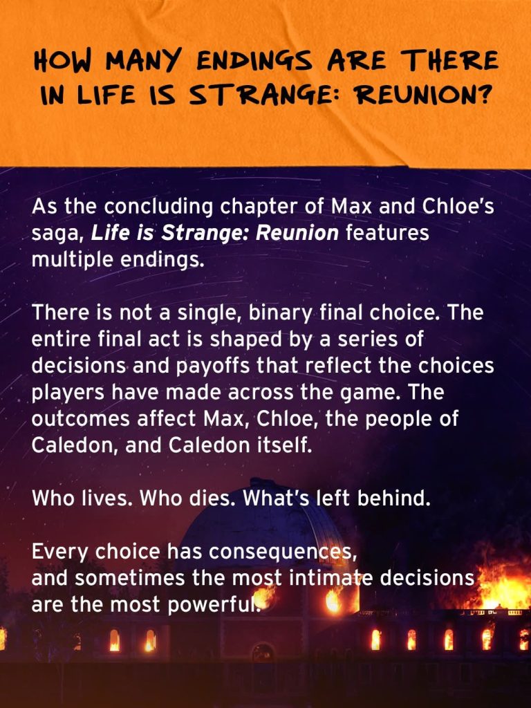 Life is Strange: Reunion.